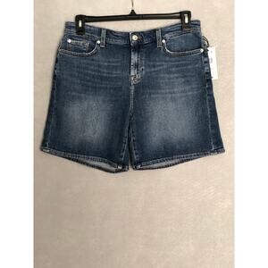 7 For All Mankind Boy Shorts in Midelt Wash Women's Size 25 NEW